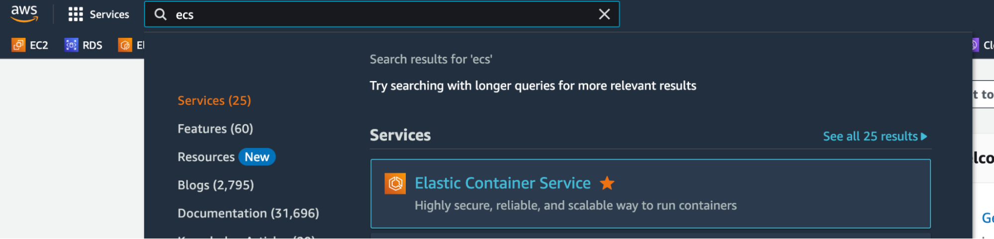 search bar